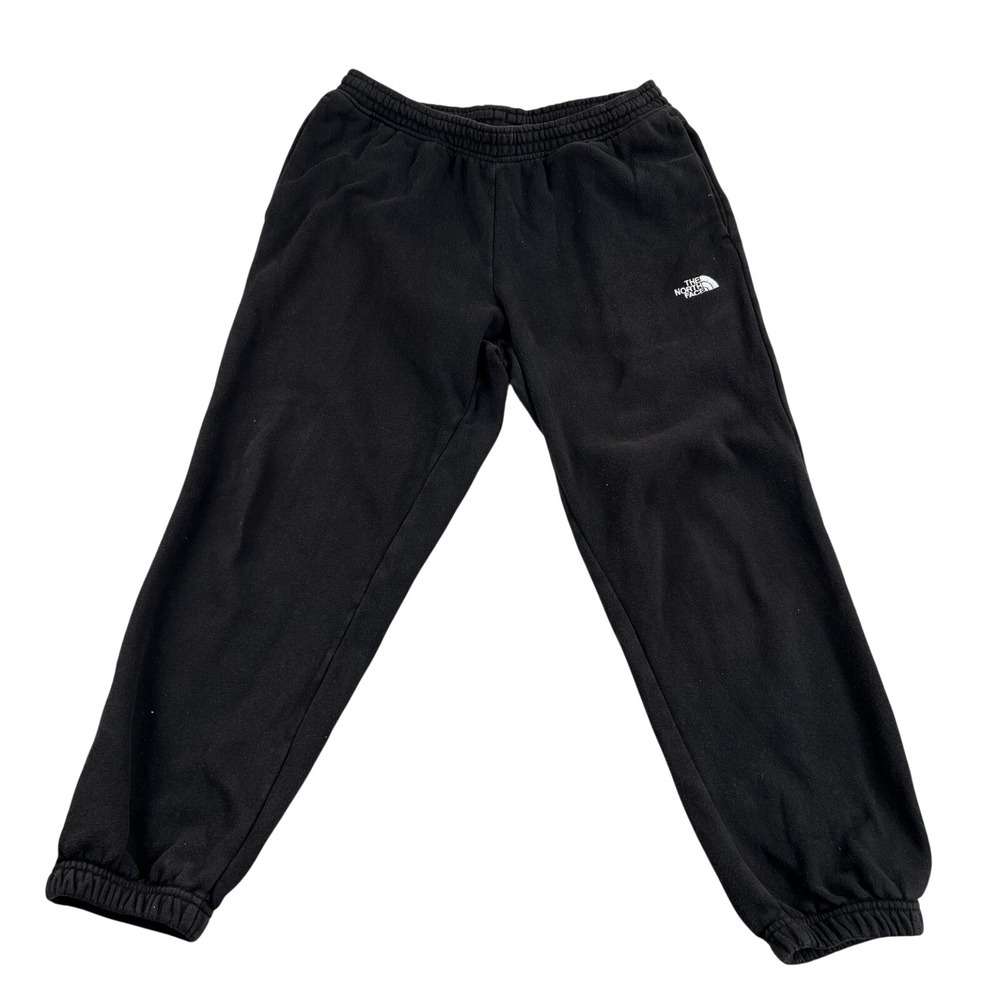 The North Face Mens M Fleece Jogger Sweatpants Black Gorpcore Athleisure Cuffed